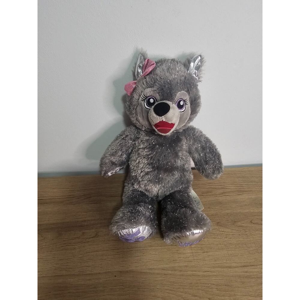Build A Bear Violet The Wolf 25th Limited Edition Glitter 16" Great Wolf Lodge